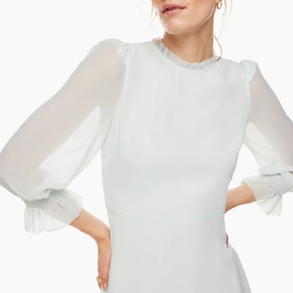 Aritzia Wilfred Swept Chiffon Dress - Picture 2 of 3